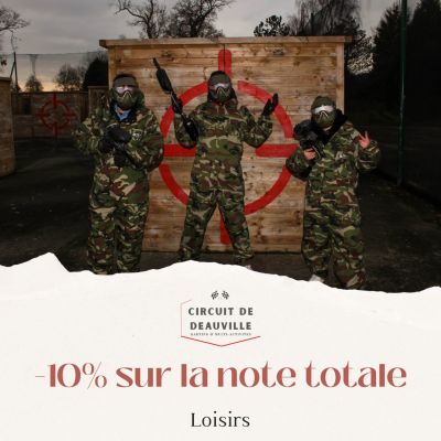 Réduction de 10% sur le Paintball de Deauville