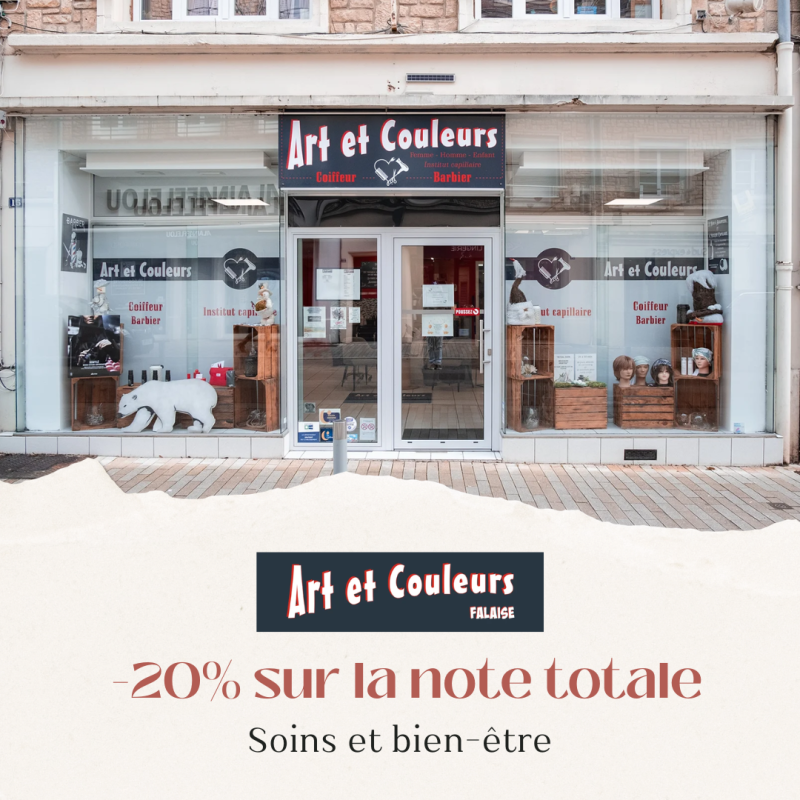 Réduction de 20% chez Art & Couleurs à Falaise