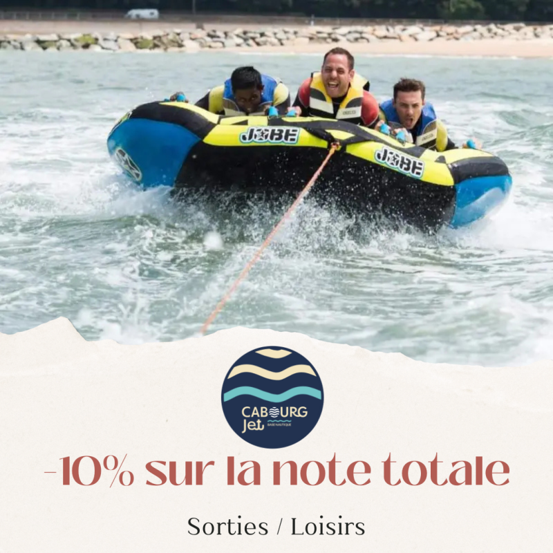 Réductions de 10 % sur la bouée tractée à Cabourg