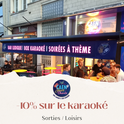 Réduction de 10% chez Caen Jeux Chante à Caen