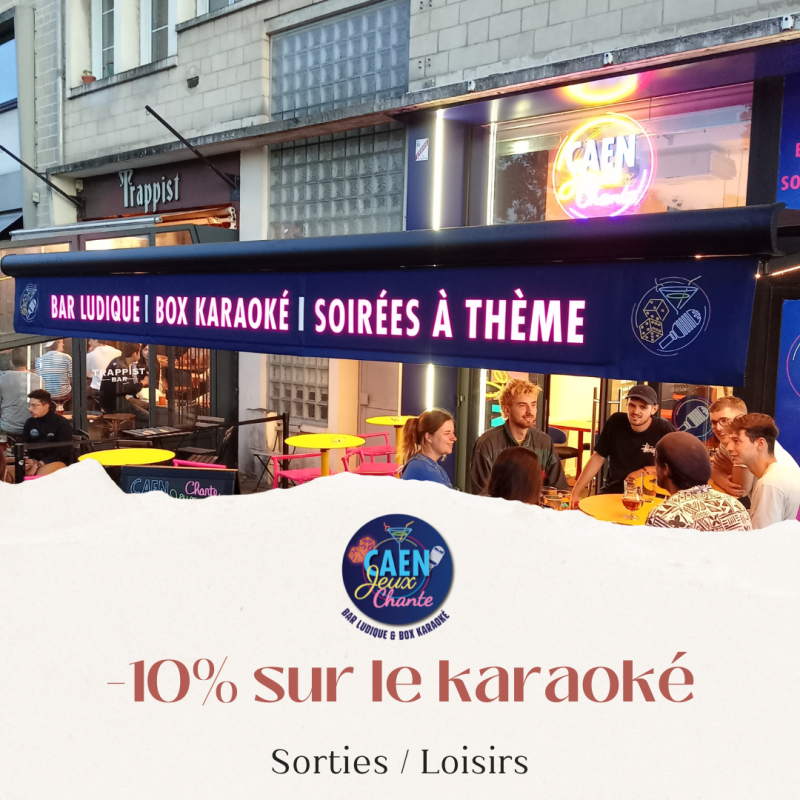 Réduction de 10% chez Caen Jeux Chante à Caen