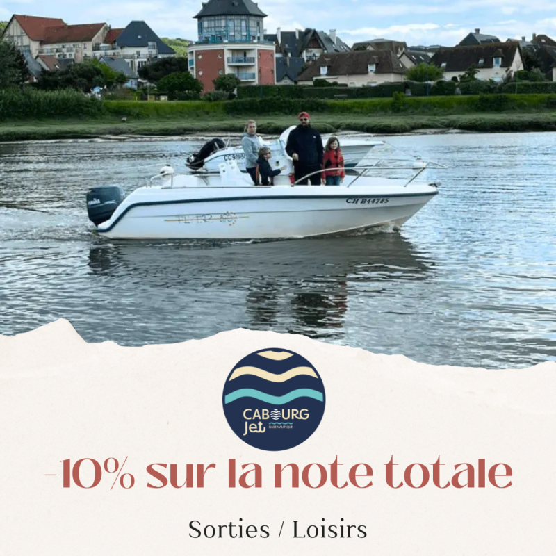 Réductions de 10 % sur la location de bateau à Cabourg