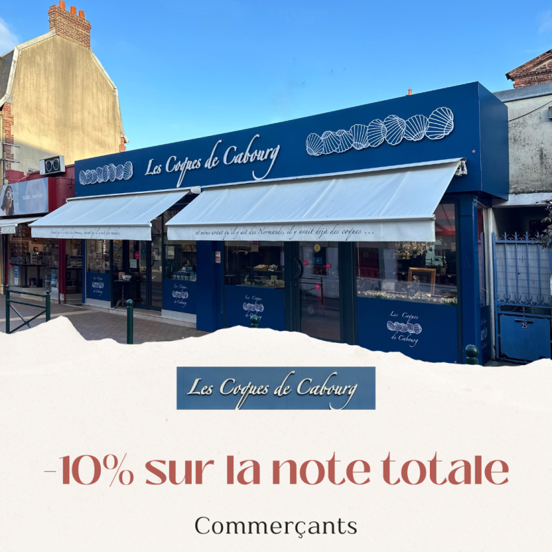 Réduction de 10% chez Les Coques de Cabourg