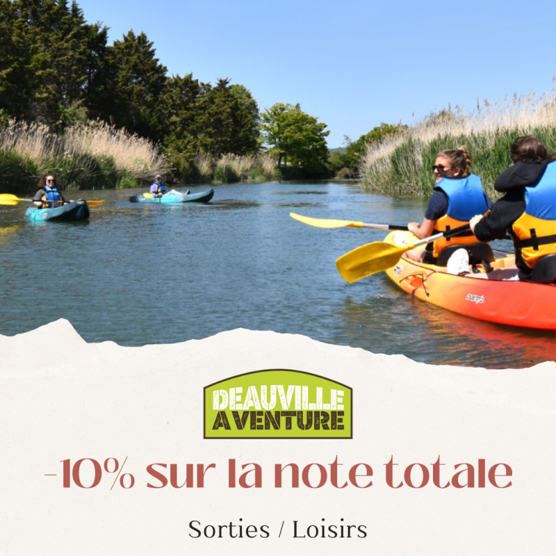 Réductions de 10 % sur la descente de rivière près de Deauville