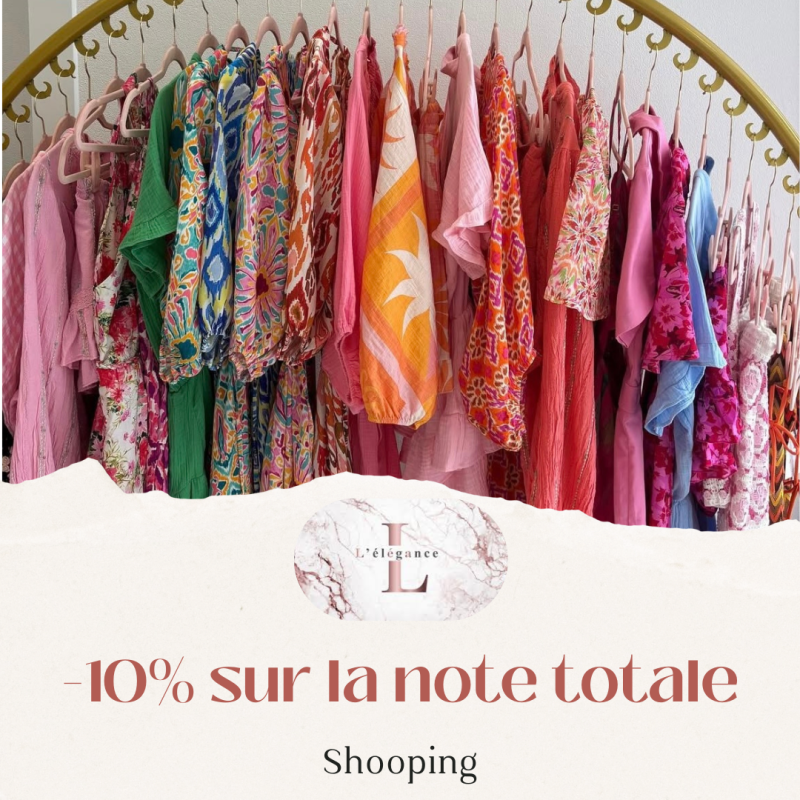 Réduction de 10% chez L'élégance à Caen
