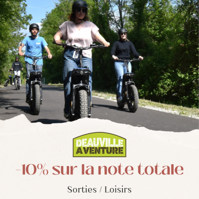Réductions de 10 % sur les balades en trottinette près de Deauville