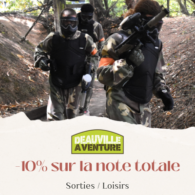 Réductions de 10 % sur le paintball près de Deauville