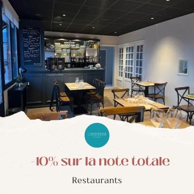 Réduction de 10% chez L'Apostrophe à Villers-Bocage