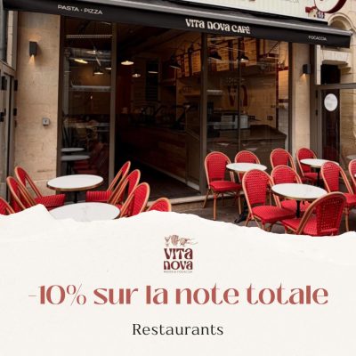 Réduction de 10% chez Vita Nova à Caen