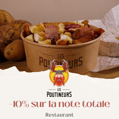 Réduction de 10% chez Les Poutineurs à Caen
