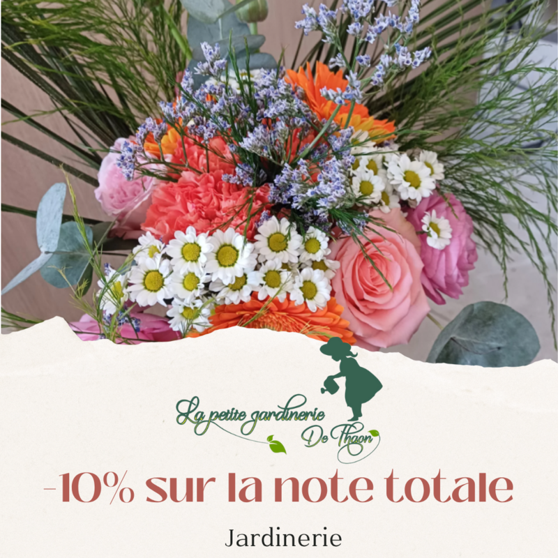 Réduction de 10% chez La Petite Jardinerie de Thaon