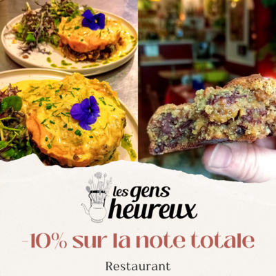 Réduction de 10% chez Les Gens Heureux à Caen