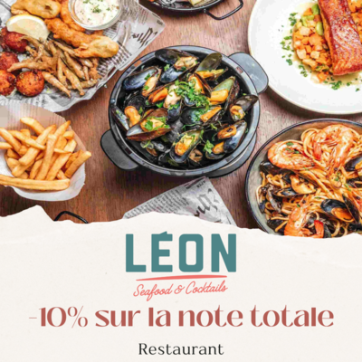 Réduction de 10 % chez Léon Seafood & Cocktails à Mondeville 2