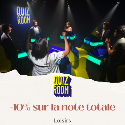 Réduction de 10% chez Quiz Room à Caen